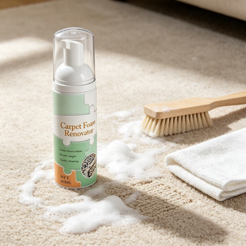 Household carpet foam cleaner
