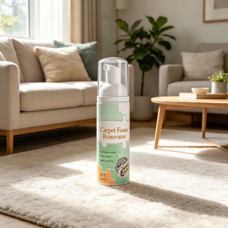 Household carpet foam cleaner