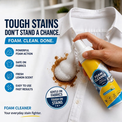 🥳2026 HOT SALE💞50K+ SOLD! Grease & Stain Remover🚗Powerful & Multipurpose Car Interior Foam Cleaner