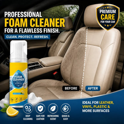 🥳2026 HOT SALE💞50K+ SOLD! Grease & Stain Remover🚗Powerful & Multipurpose Car Interior Foam Cleaner