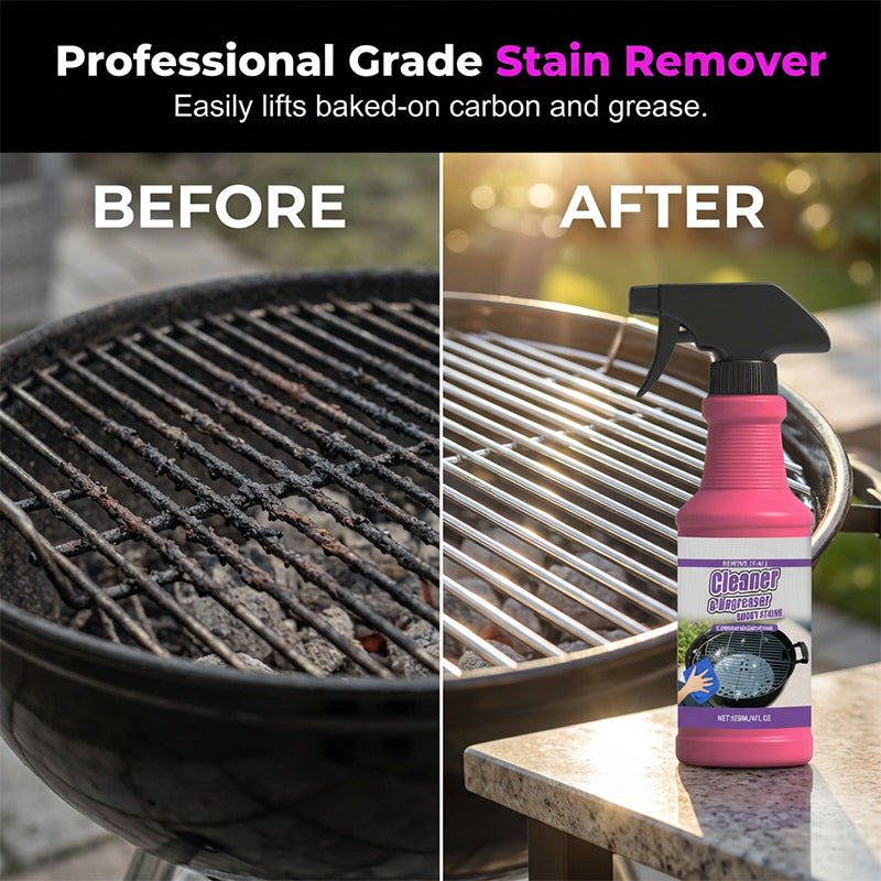 Grease removal spray for grill, fast and powerful action
