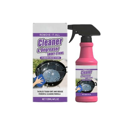 Grease removal spray for grill, fast and powerful action